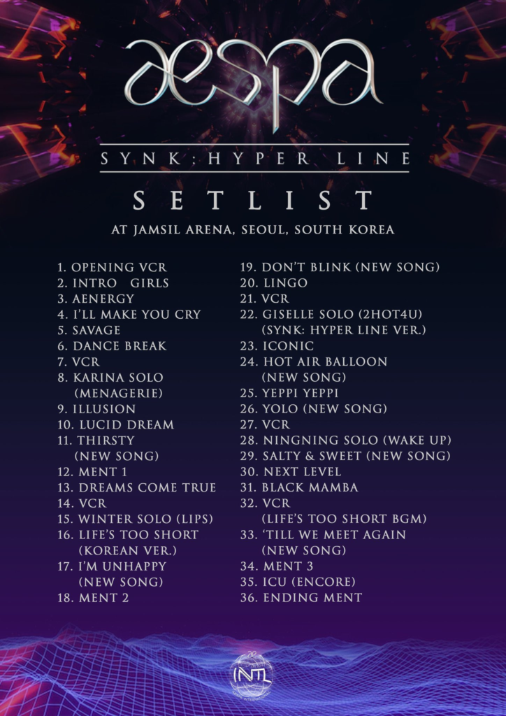 Aespa Setlist