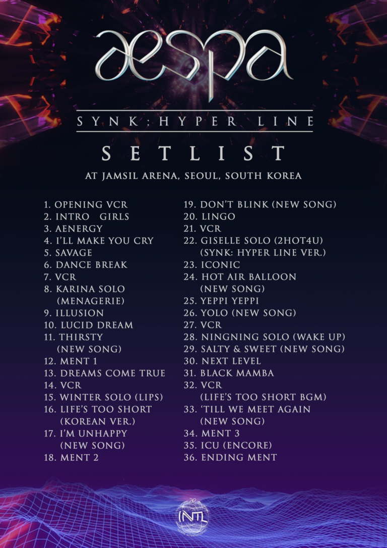 Exploring the Eclectic Aespa Setlist A Musical Journey Unveiled